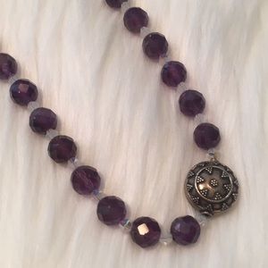 Purple Beaded Necklace